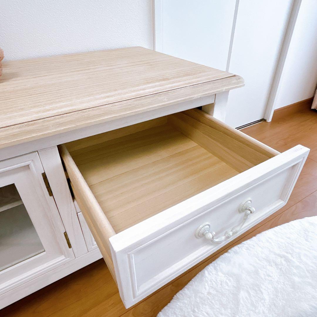 【完成品】シャビーテイスト　テレビ台　北欧　フレンチカントリー