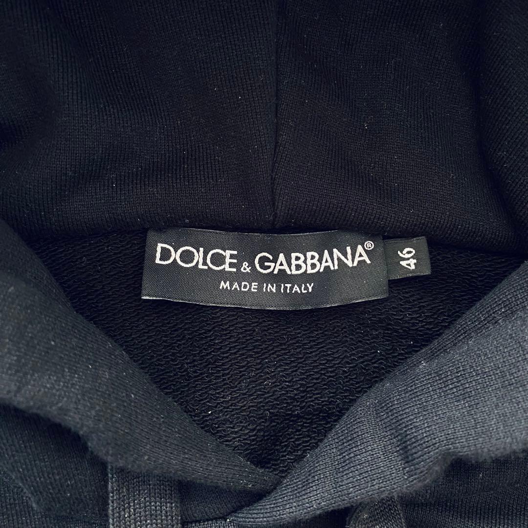 DOLCE&GABBANA【美品】ミニロゴ スウェットパーカー ブラック M