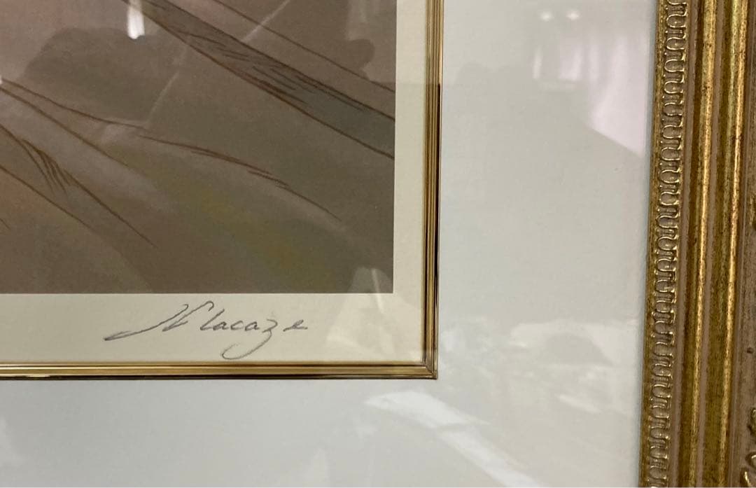 真作/ミュシャ[夜明け]シルクスクリーン(71/300)サインed有り/新品額装