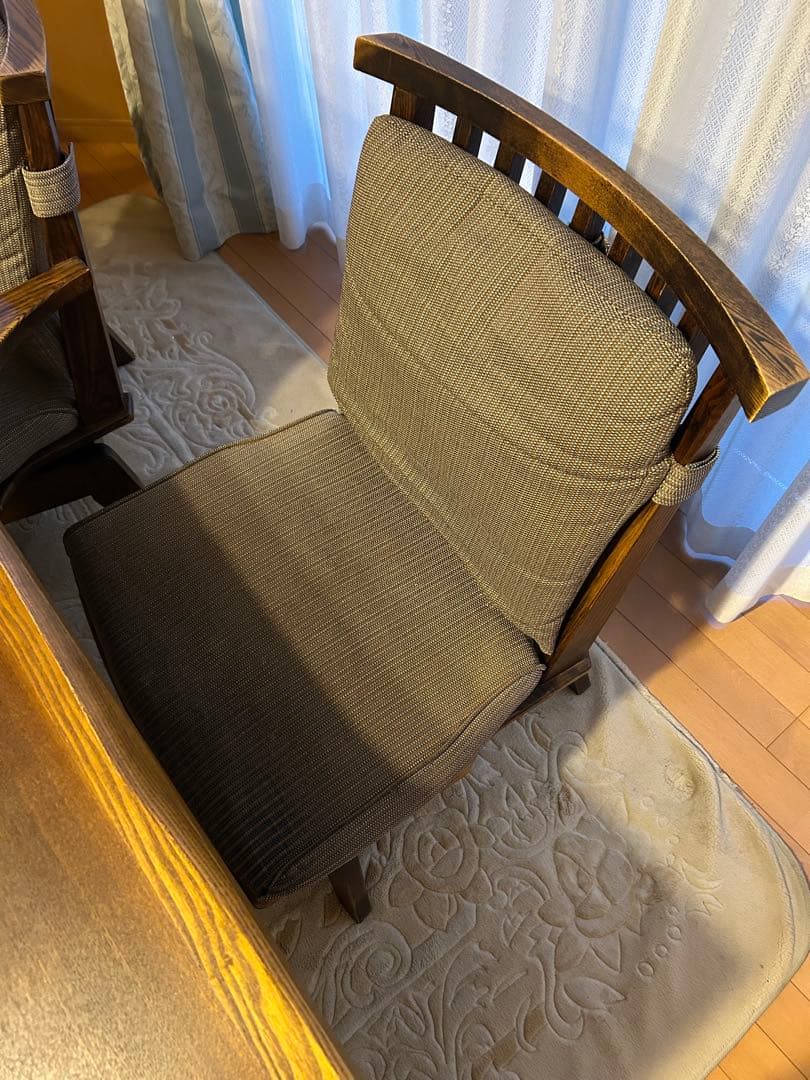 引き取り限定★大塚家具★タモ材★ダイニングテーブル＋椅子5脚セット