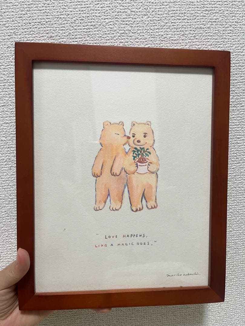 安達茉莉子さん原画 LOVE HAPPENS LIKE A MAGIC DOES