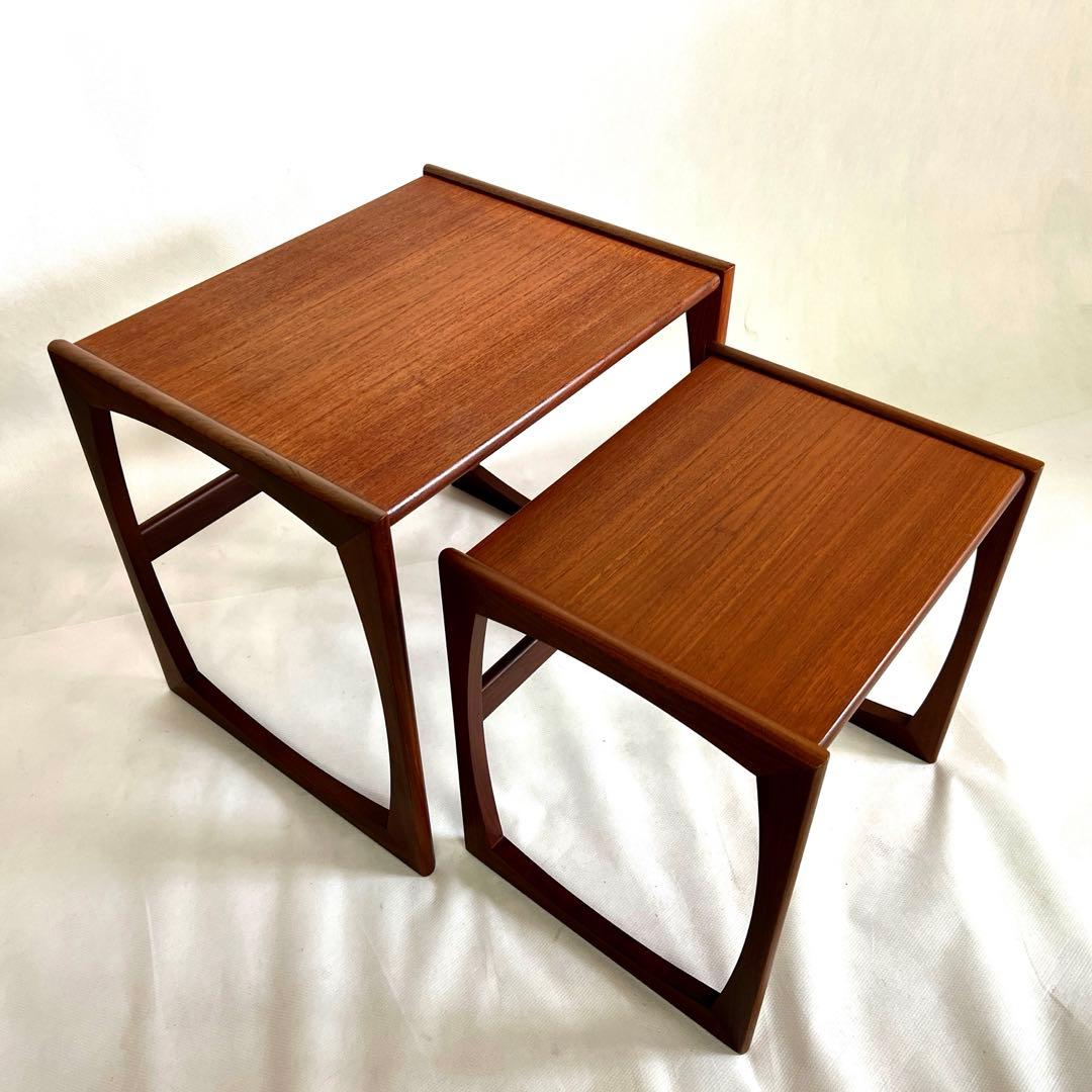 チーク材・ネストテーブル・G-PLAN・イギリスアンティーク・送料込み