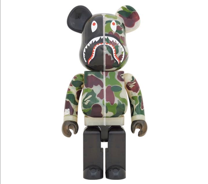 BE@RBRICK CLEAR ABC CAMO SHARK 1000％