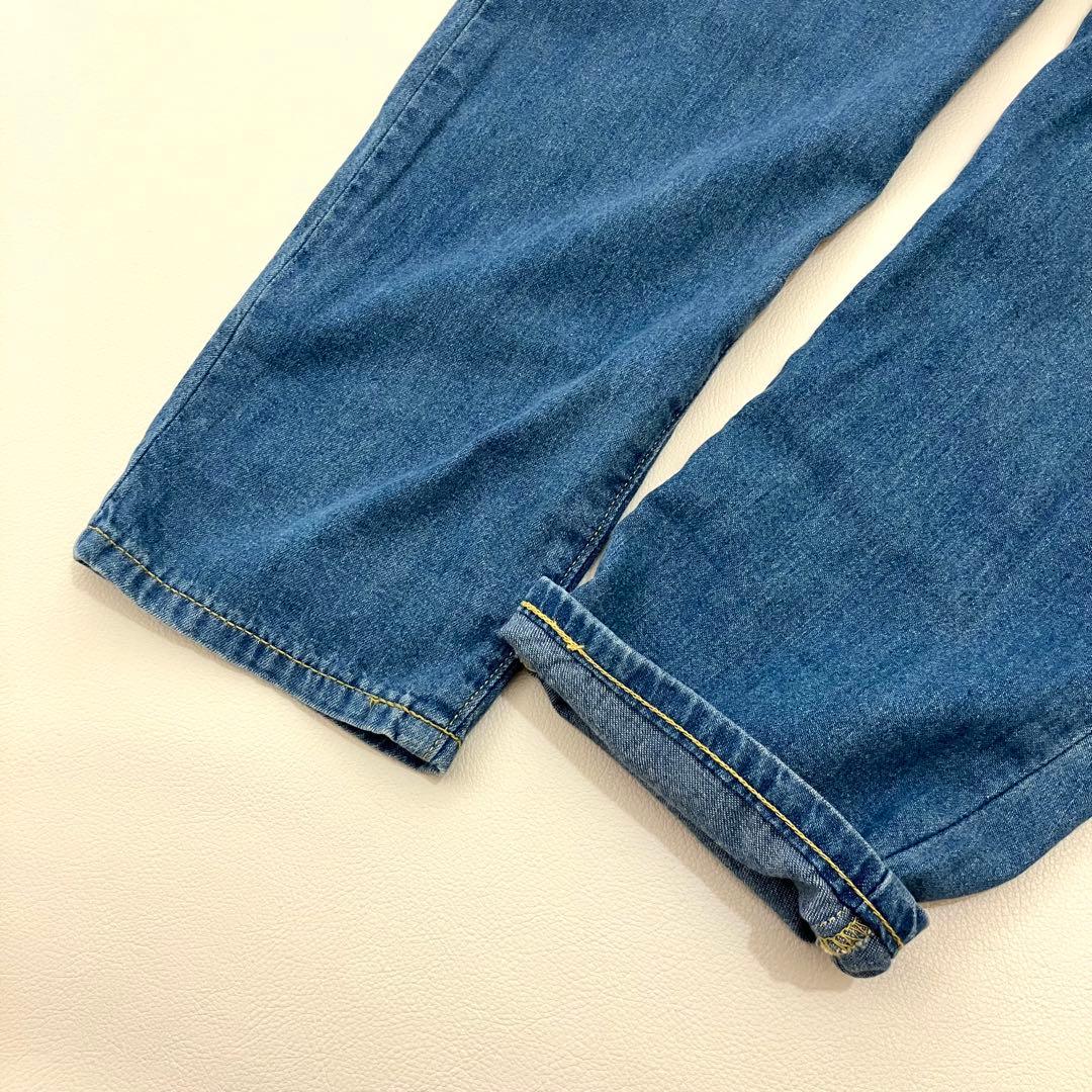 Lee mercibeaucoup メルシーボークー サロペット風サルエルデニム