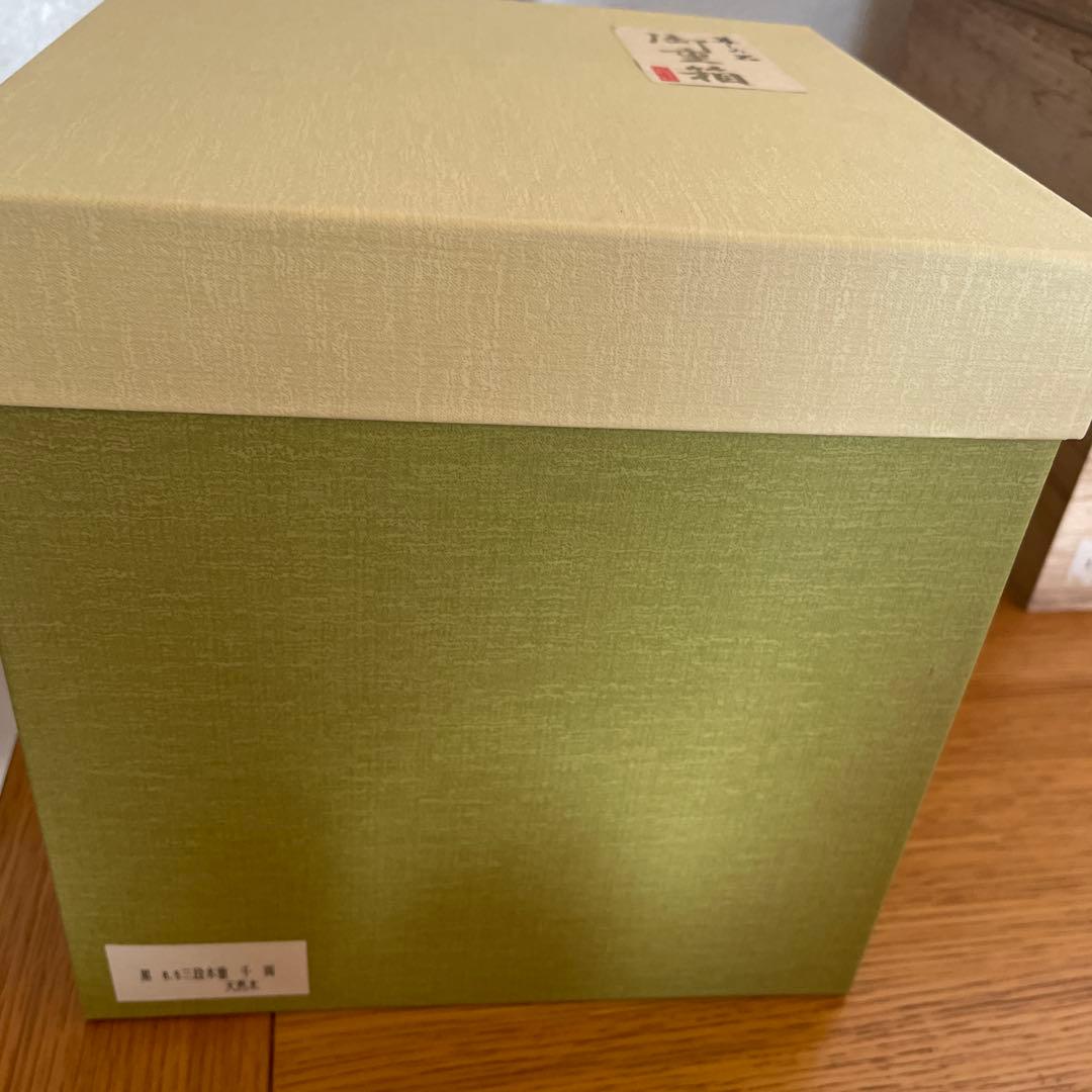 新品未使用　漆　会津漆器　天然木　重箱6.5寸　お正月　おせち