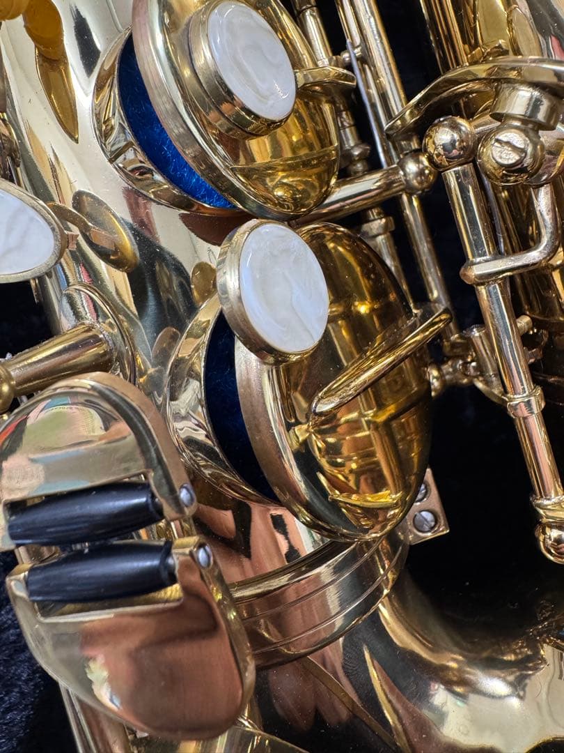 F053　メーカー不明　楽器　管楽器　アルトサックス　ケース付