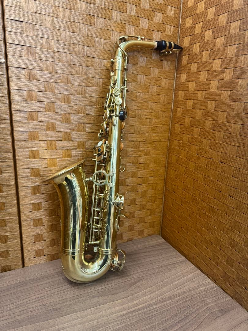 F053　メーカー不明　楽器　管楽器　アルトサックス　ケース付