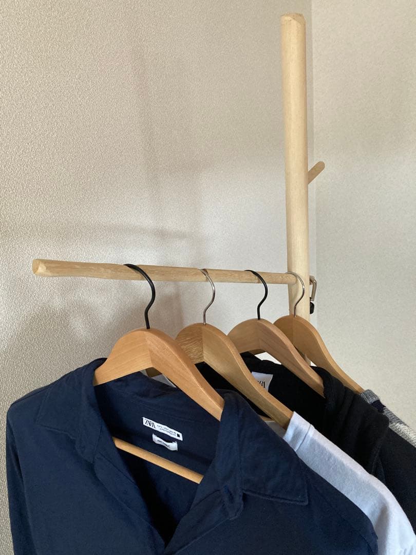 み*ん様 SENDAN 一枚板使用ハンドメイドハンガーラック