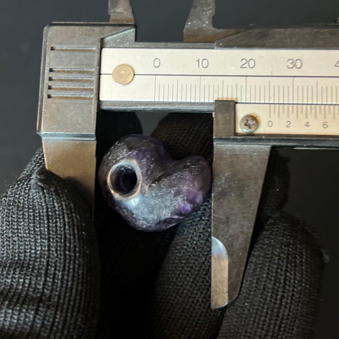 古墳時代 出雲形 勾玉 紫水晶◎美形 ころっと可愛い小ぶり奈良県伝承 古代装身具