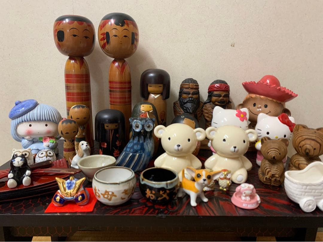こけし、熊のボッコ、お店のインテリア、日本のお土産、その他、30点