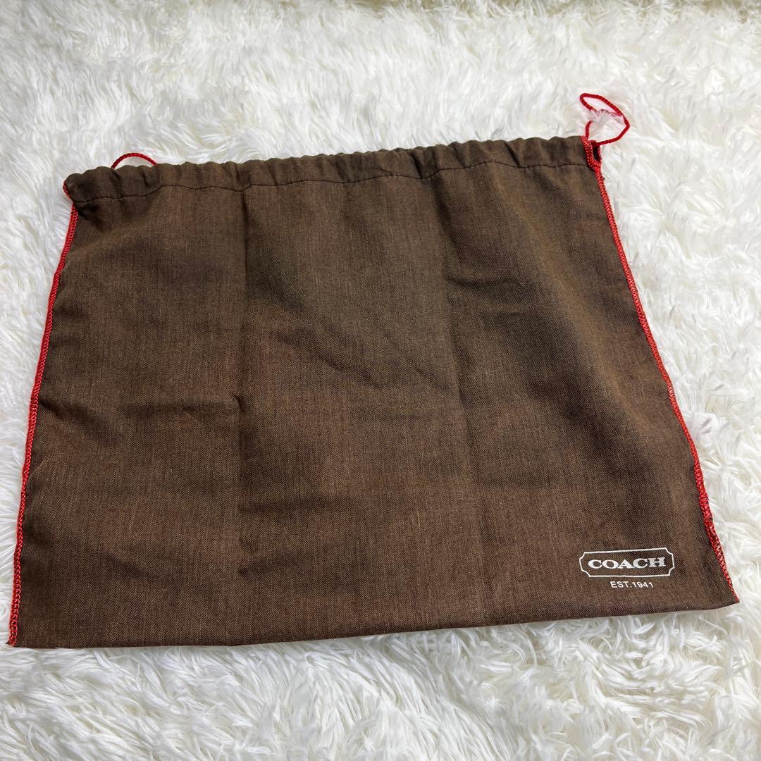 美品 COACH コーチ パッチワーク ミニバッグ バニティポーチ