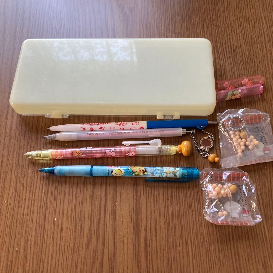 こげぱん、筆箱、シャーペン、ボールペン他