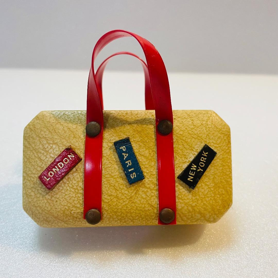 イギリス　ヴィンテージ　スーツケース型ミニネイルセット