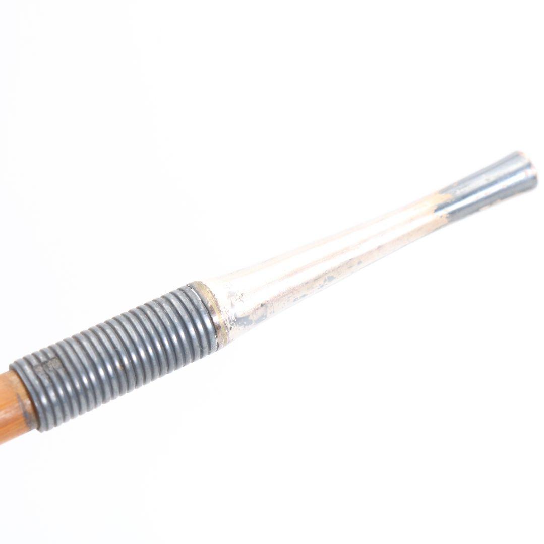 田中野夫 金工師 木村清五郎作 南鐐煙管 一双 純銀刻印　C700　NT7