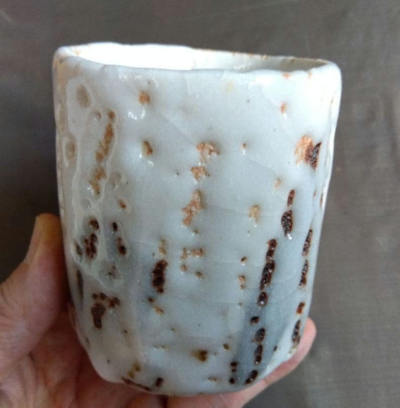 志野焼　湯呑　加藤春鼎