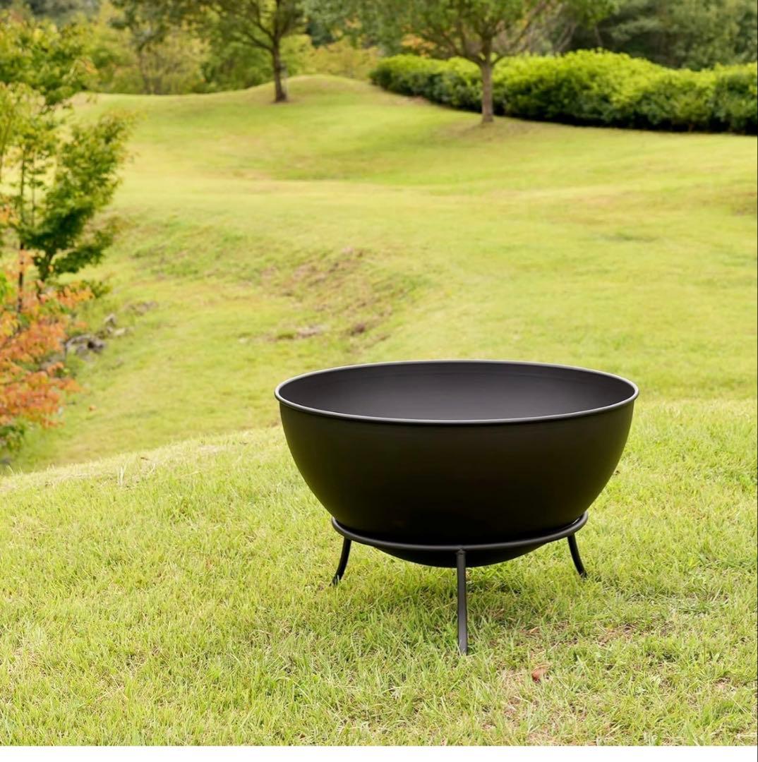 B 新品 アウトレット ファイヤーピット ボウル 81cm 焚き火台 大型 深型