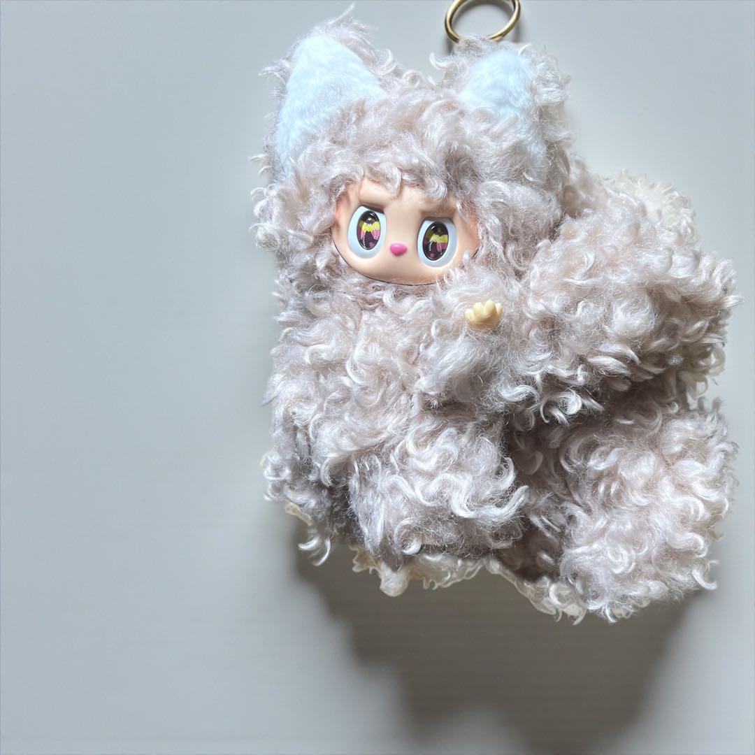 レア【海外限定】九尾 ZIMOMO ラブブ カール ベビーピンク