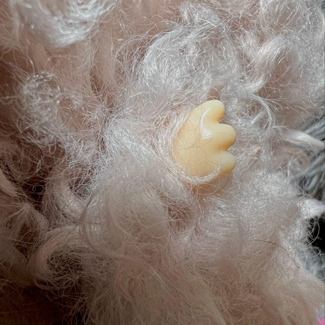 レア【海外限定】九尾 ZIMOMO ラブブ カール ベビーピンク