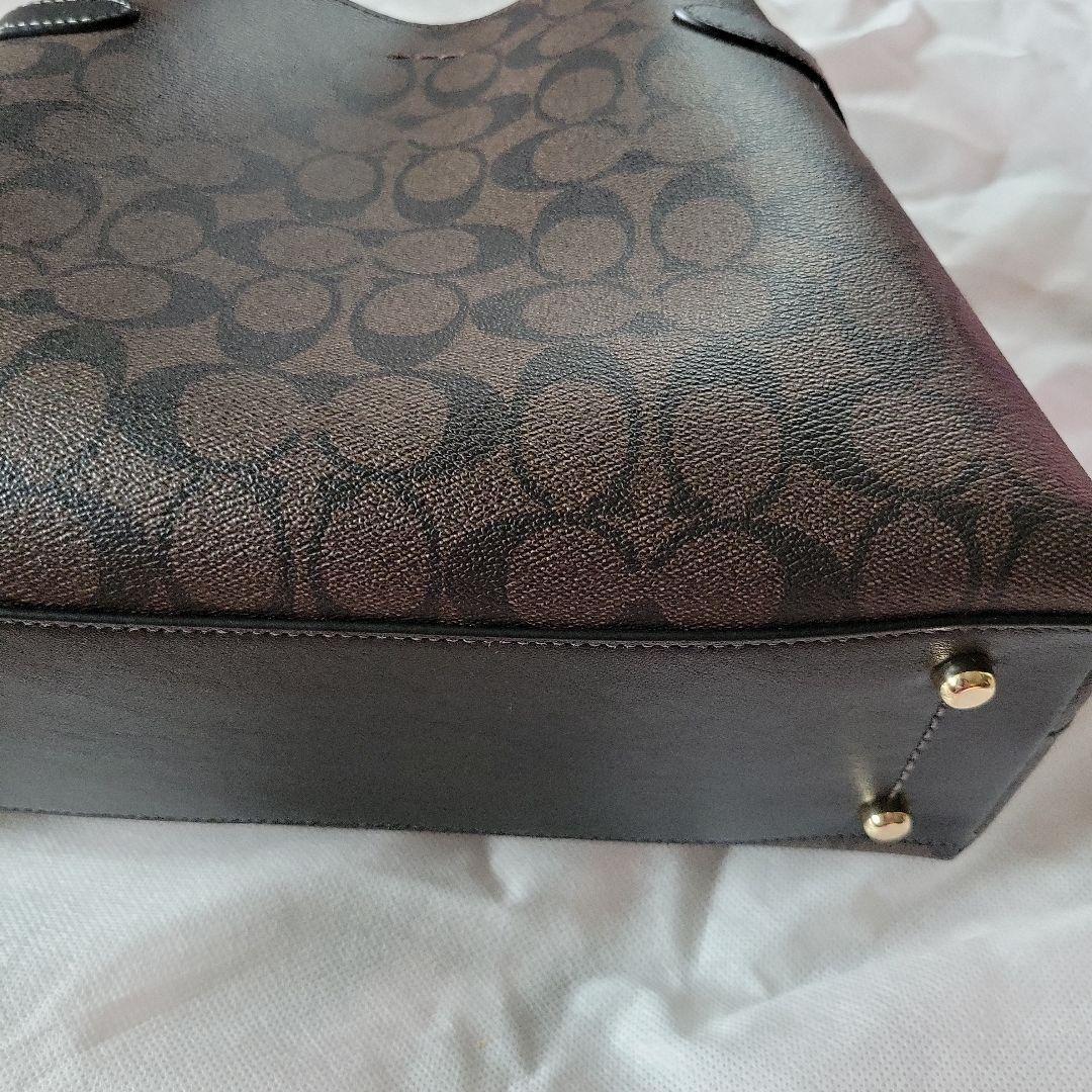 COACH ブラウンレザー ショルダーバック
