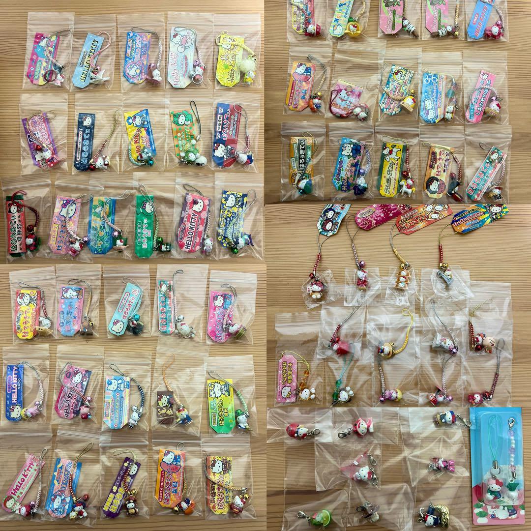 ご当地ハローキティ ストラップ 68個セット まとめ売り