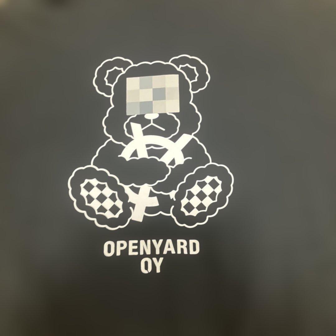 OY ジップアップパーカー　ブラック L〜XL