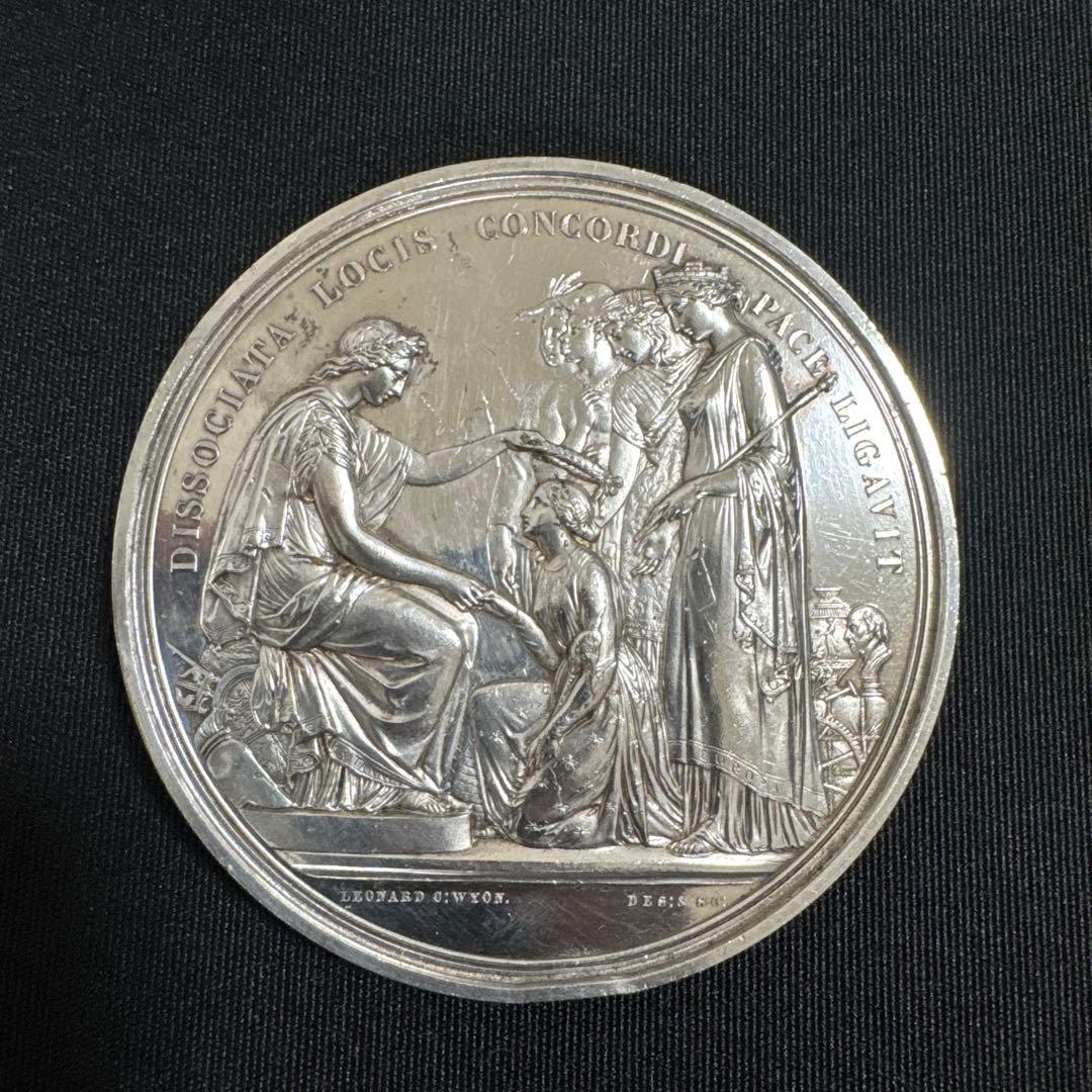 太*郎様 銀製・1851年イギリス ロンドン万博 銀メダル212g