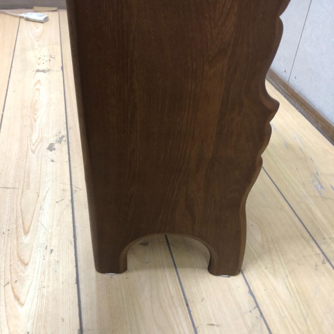 美品 カリモク 電話台 オールドカリモク アンティーク 88192-1-③