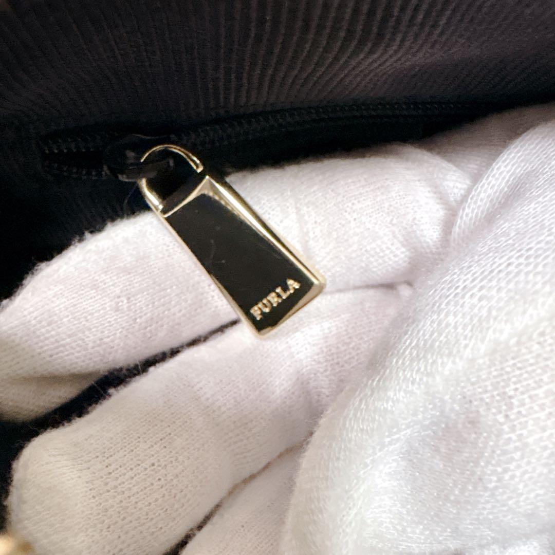 人気！ FURLA パイパー ハンドバッグ 2WAY ショルダーバッグ 黒