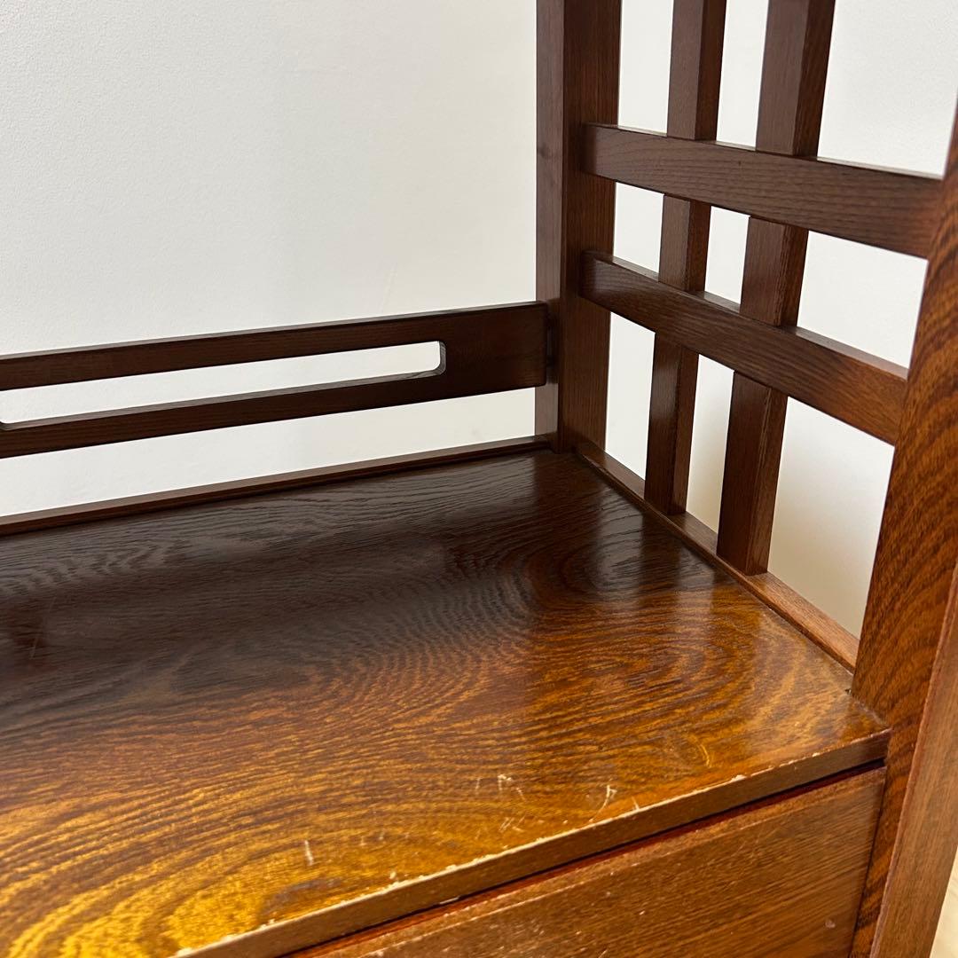 【送料込み】木製和風収納棚引き出し付き 高級天然木