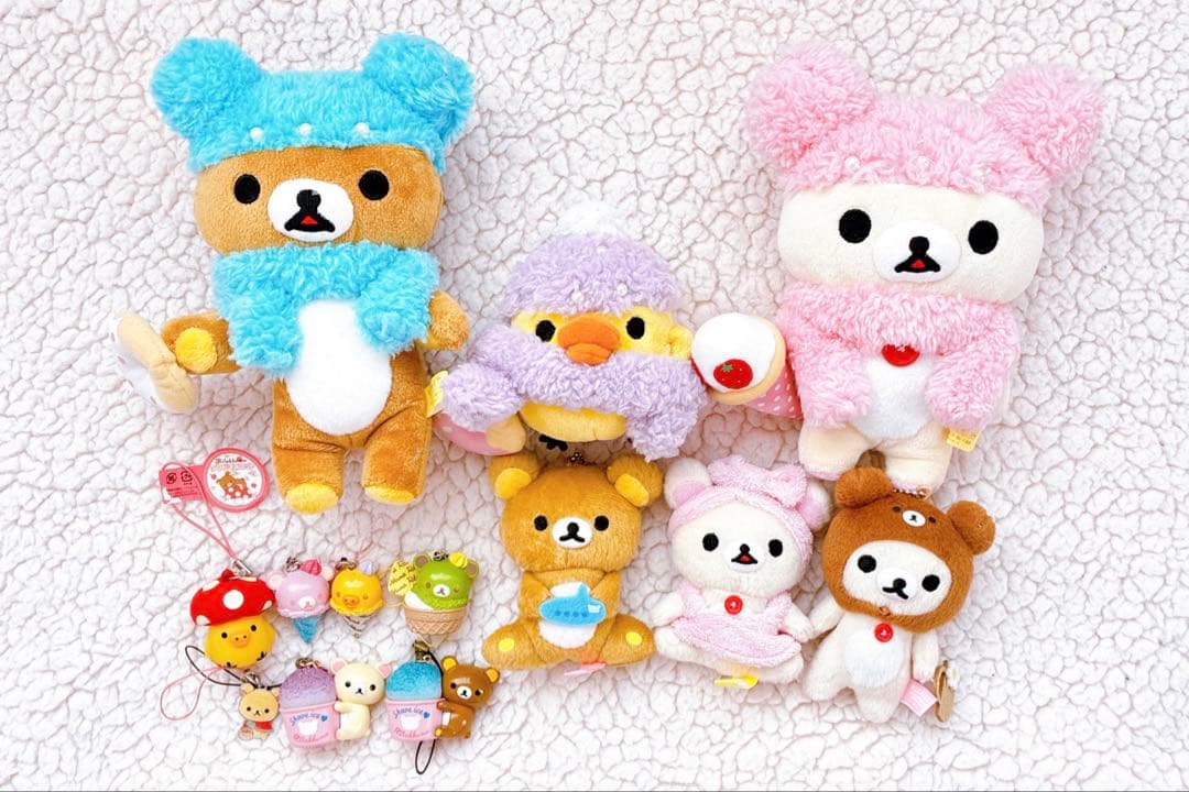 リラックマ　コリラックマ　キイロイトリ　マスコット　ストラップ　13点