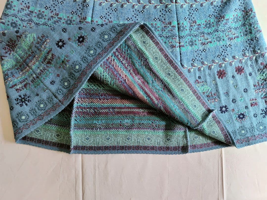 ドゥンクエ　ドイツ製ジャガード柄　フレアスカート