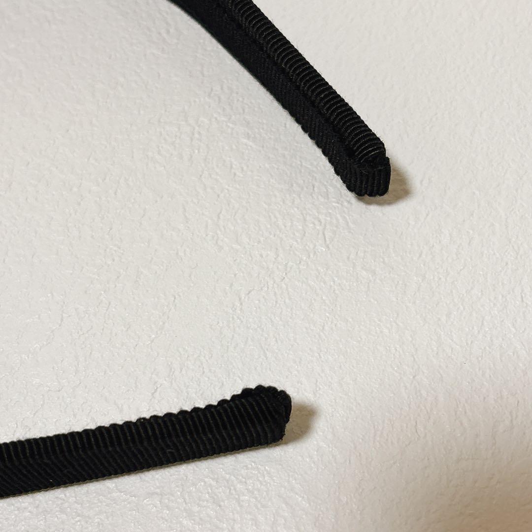 美品✨フェラガモ ヴァラリボン カチューシャ ビジュ ストーン ブラック