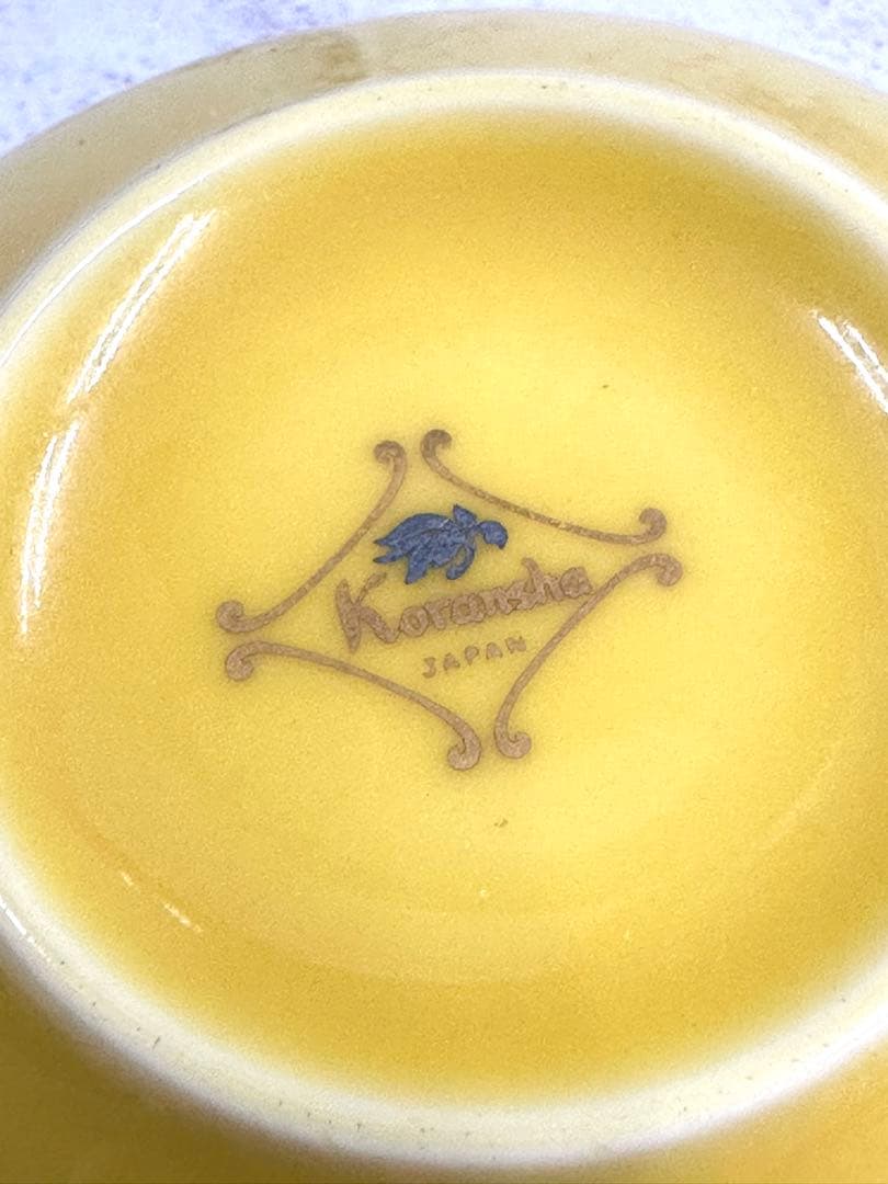 【⭐️激レア⭐️】香蘭社　Koransha JAPAN ロゴ　コーヒー•ティーカップ