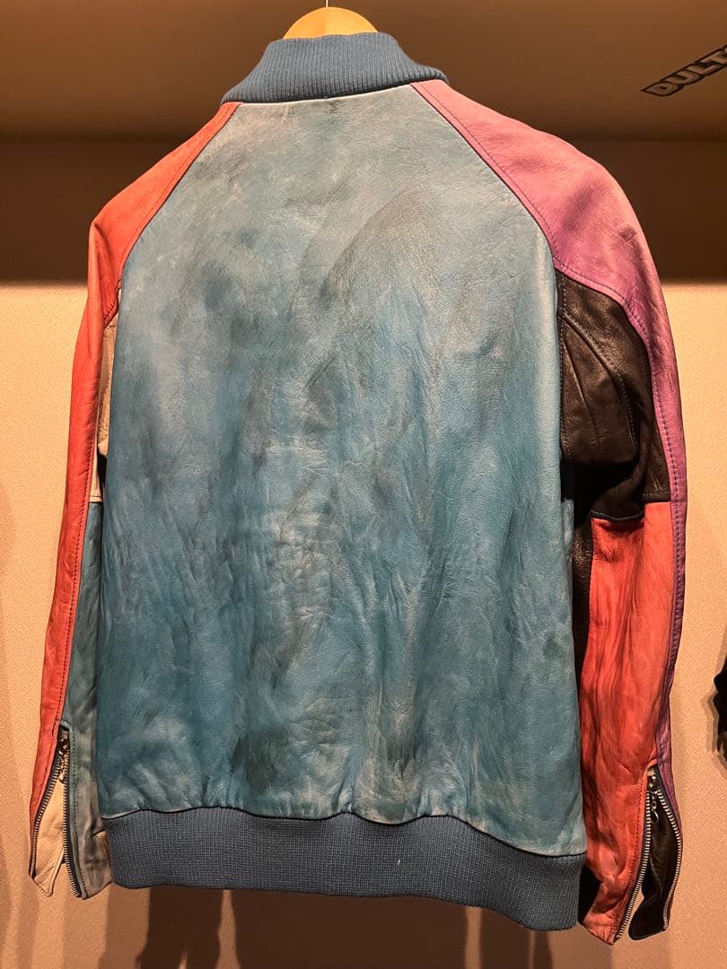 Schott マルチカラーレザージャケット ライダース