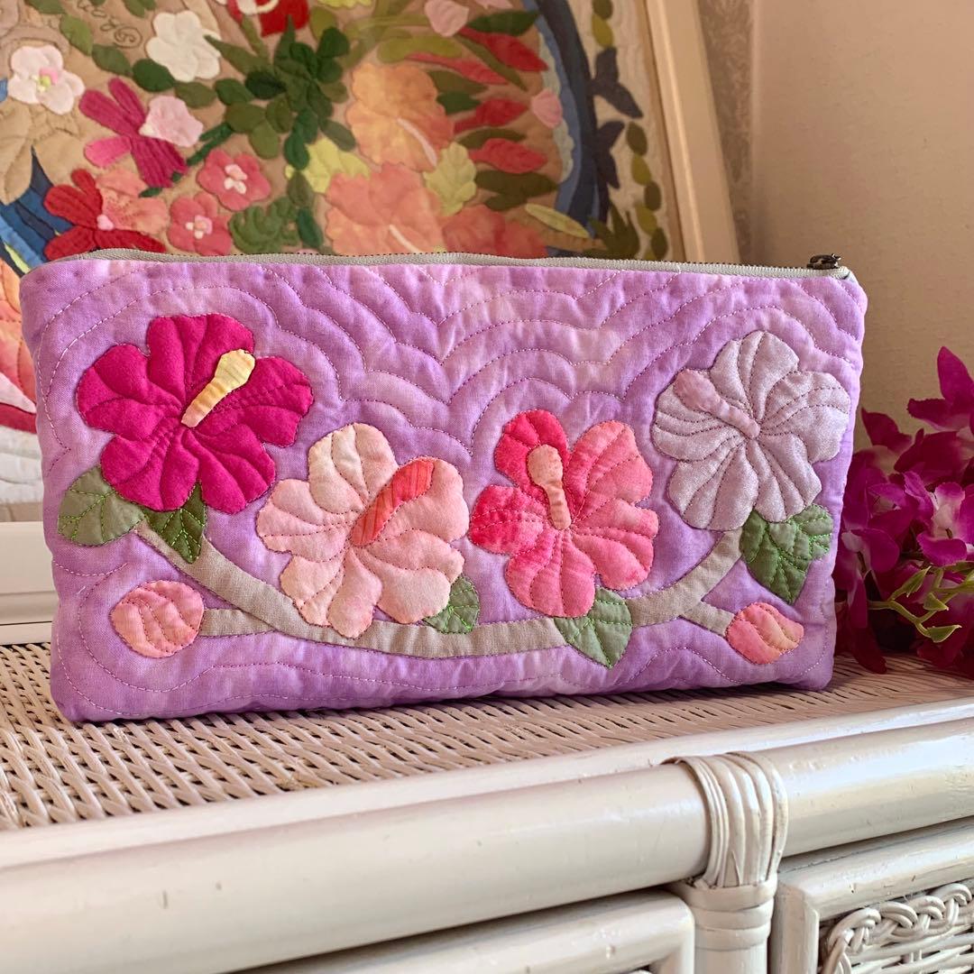 ハワイアンキルト　ポーチ　フラガール オーダー