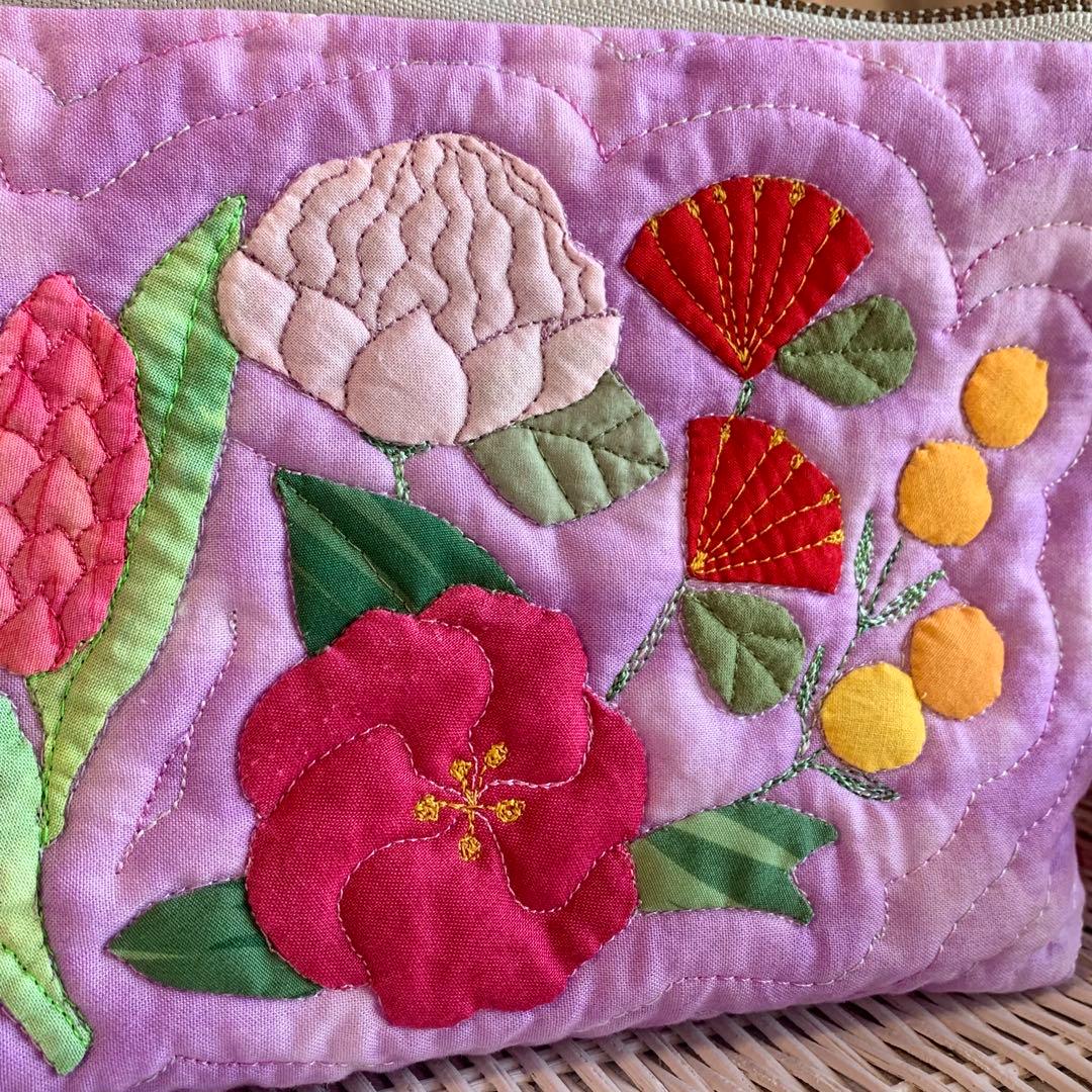 ハワイアンキルト　ポーチ　フラガール オーダー