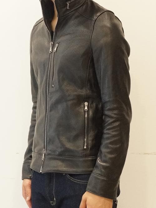 定価18万 junhashimoto ディアスキン インナー ライダース 鹿革