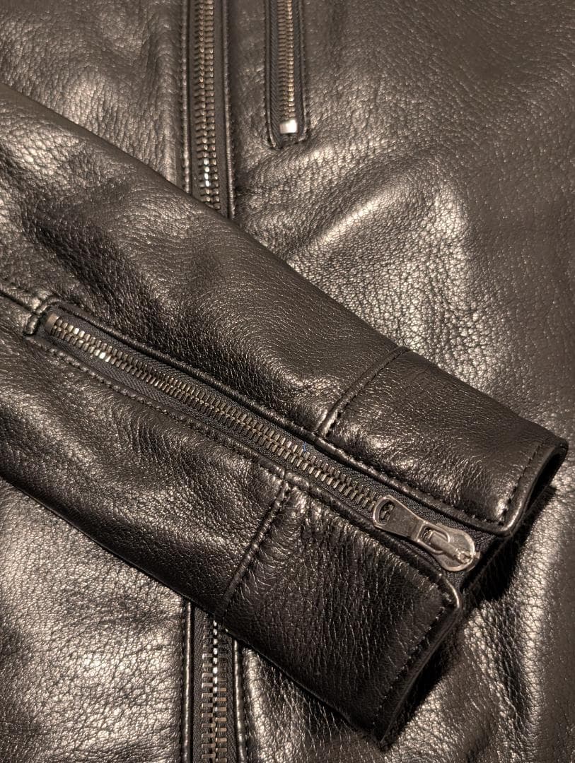 定価18万 junhashimoto ディアスキン インナー ライダース 鹿革