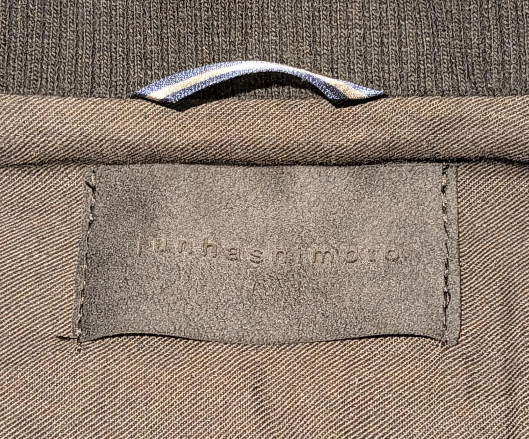 定価18万 junhashimoto ディアスキン インナー ライダース 鹿革