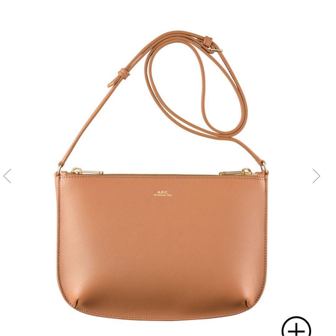 【未使用】A.P.C. Sarahバッグ　ショルダーバッグ　牛皮　本革　ブラウン