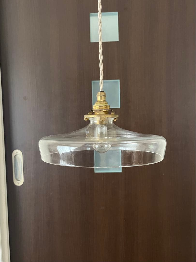 蠣崎マコト　ガラスランプシェード　照明