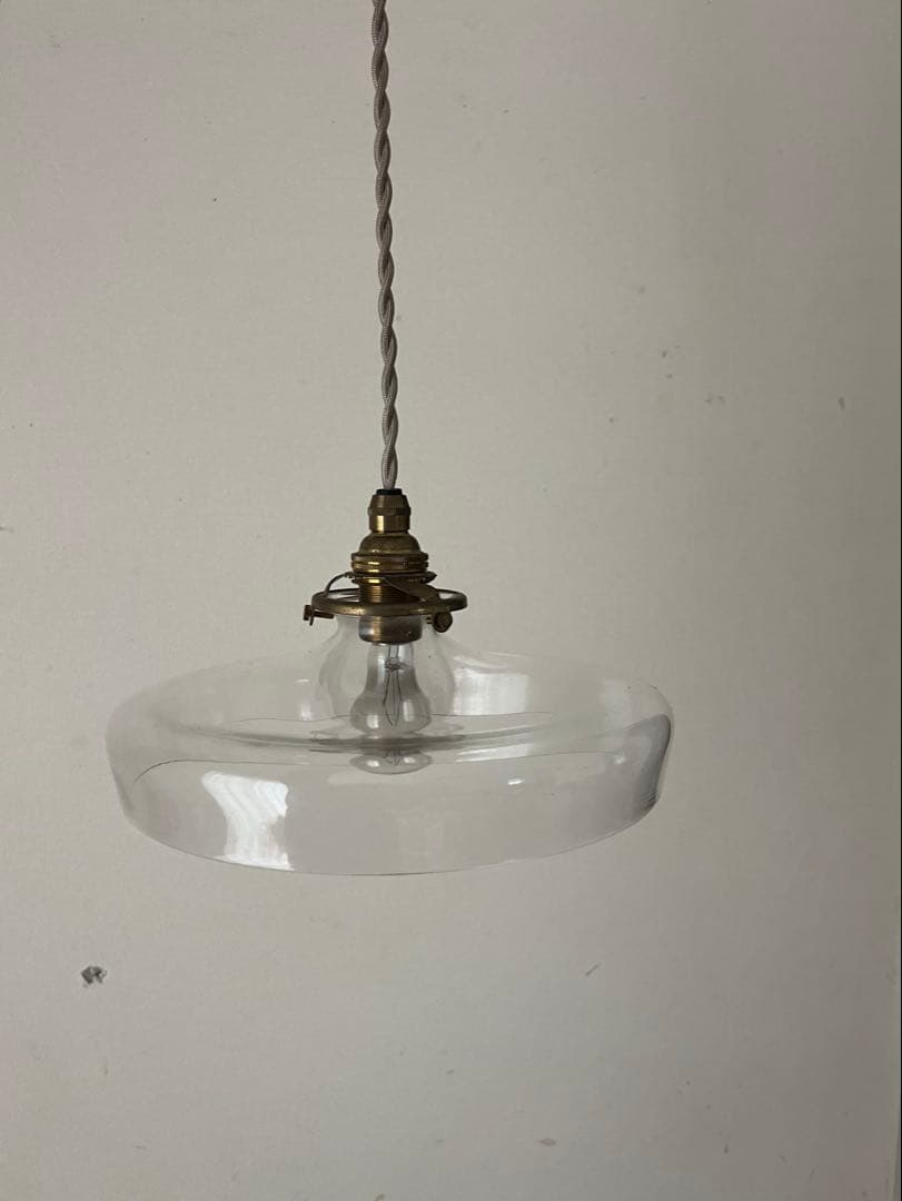 蠣崎マコト　ガラスランプシェード　照明