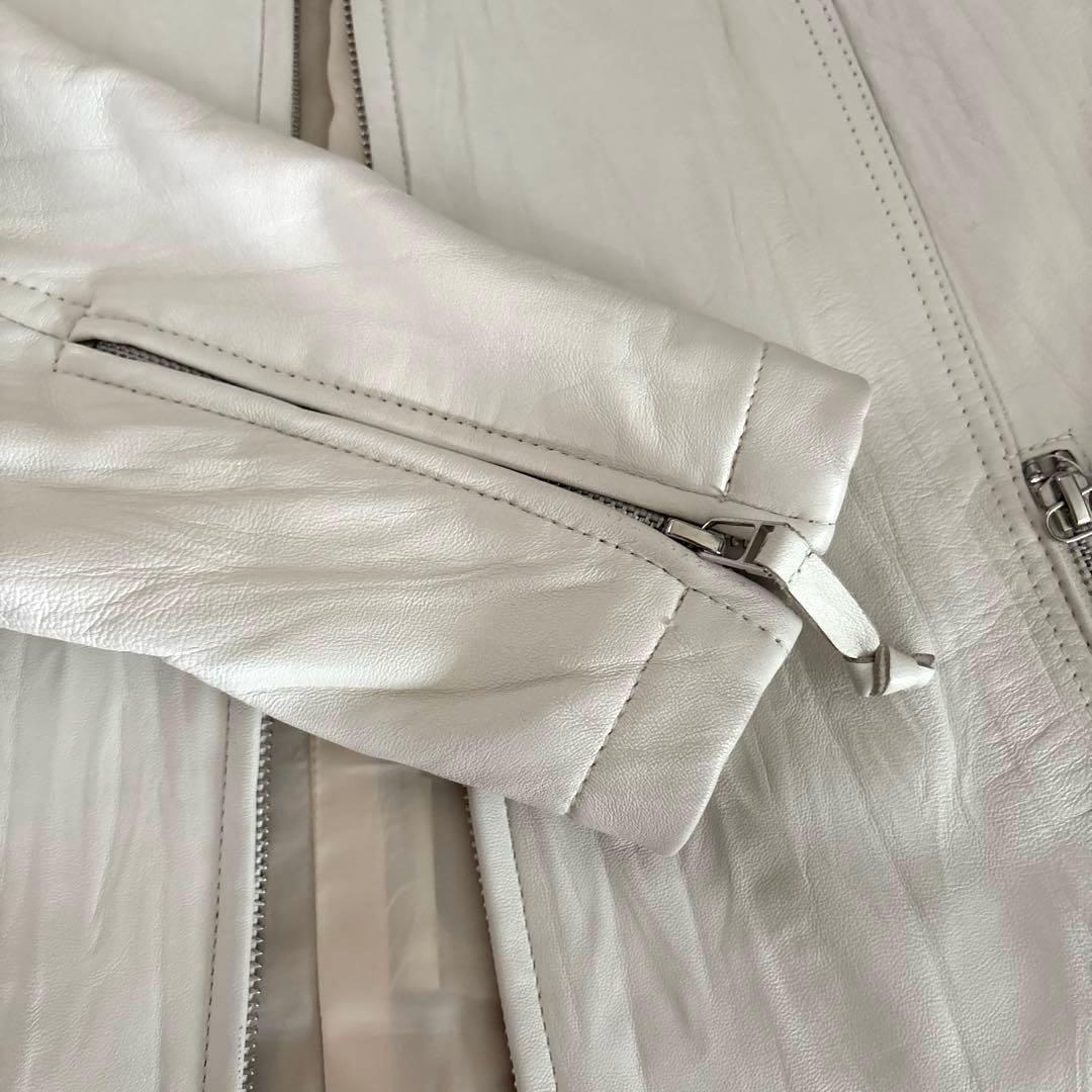 【希少✨】オールド ユニクロ 本革 ラムレザー シングルライダース ジャケット