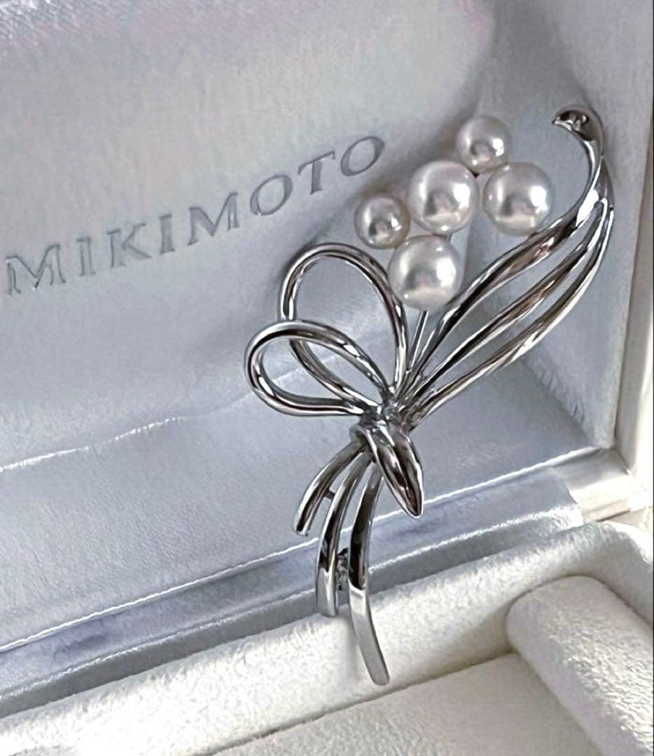 MIKIMOTO シルバーブローチ　花束 人気完売　現行品