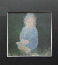 穂苅春雄、【大地の子】、希少な額装用画集より、新品額装付、状態良好