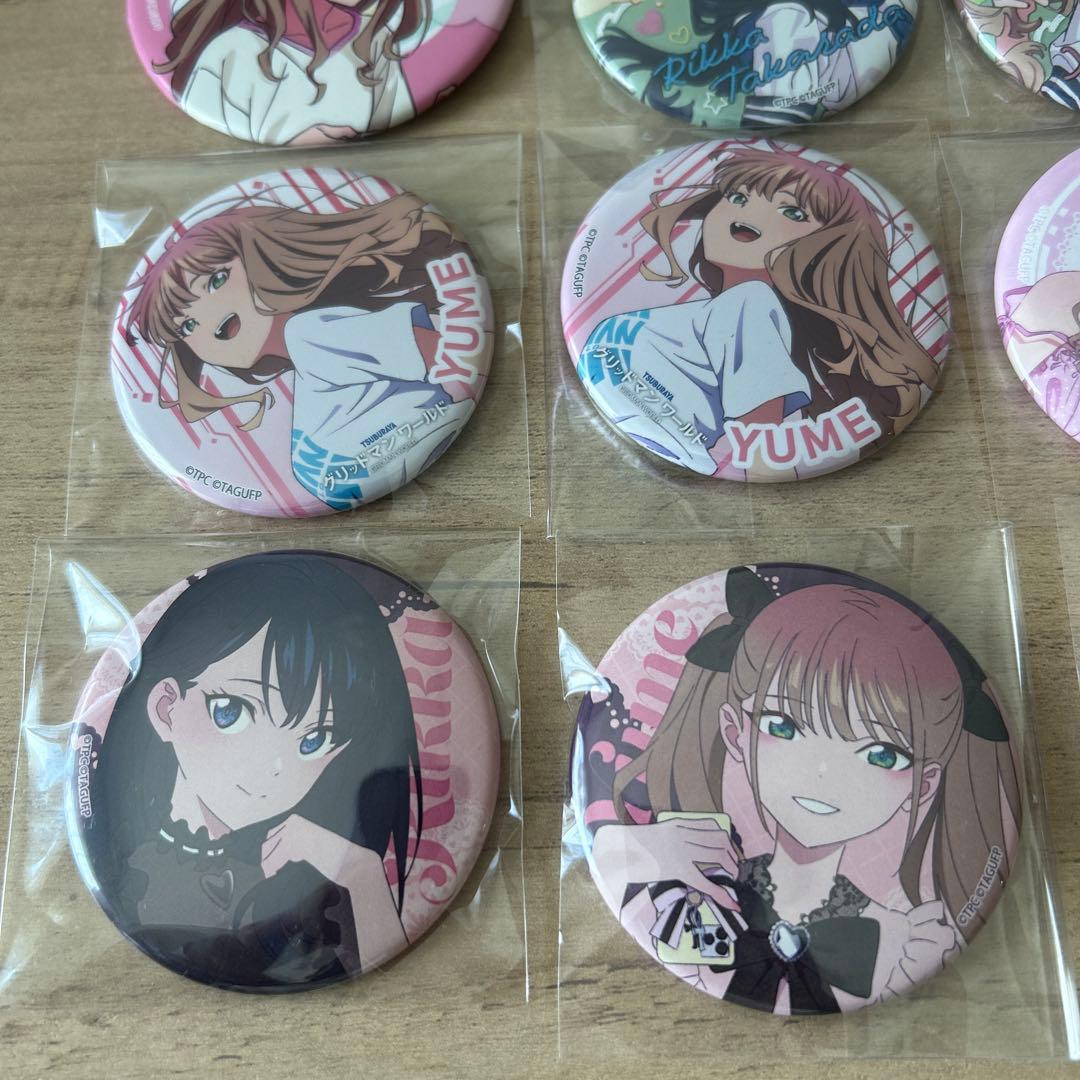 南夢芽　 宝多六花　缶バッジ　セット　グリッドマンワールド　限定 ガーリー　制服