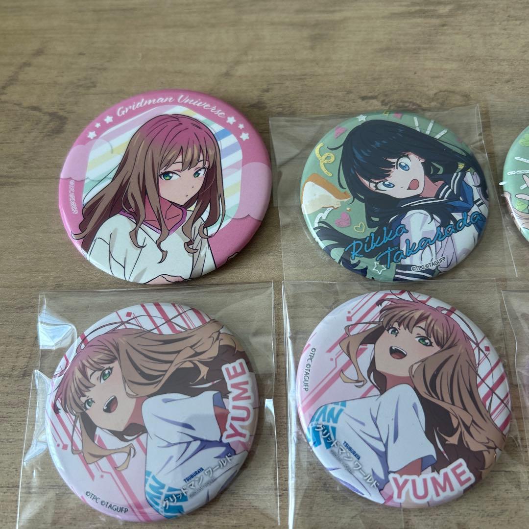南夢芽　 宝多六花　缶バッジ　セット　グリッドマンワールド　限定 ガーリー　制服