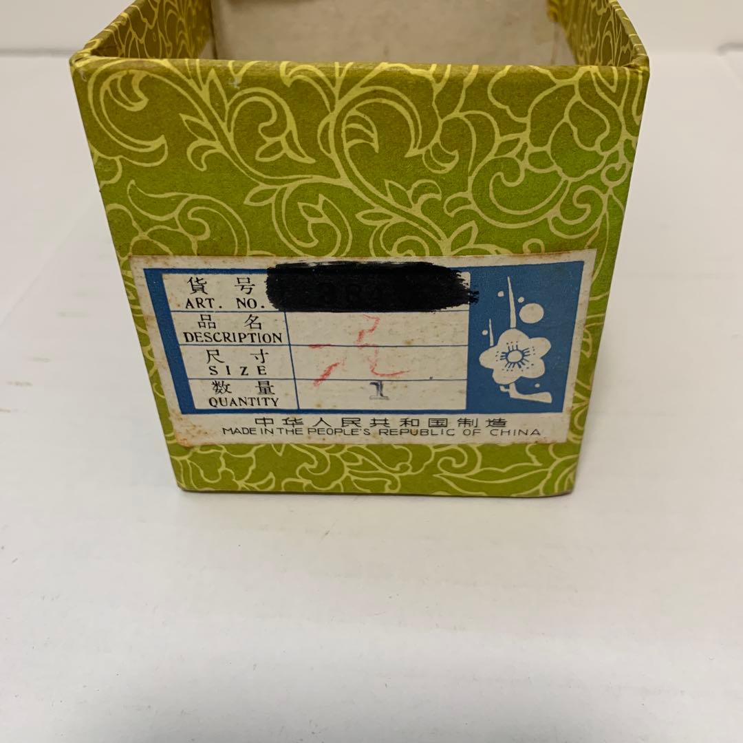 中国　景泰藍萬花棗　有線七宝