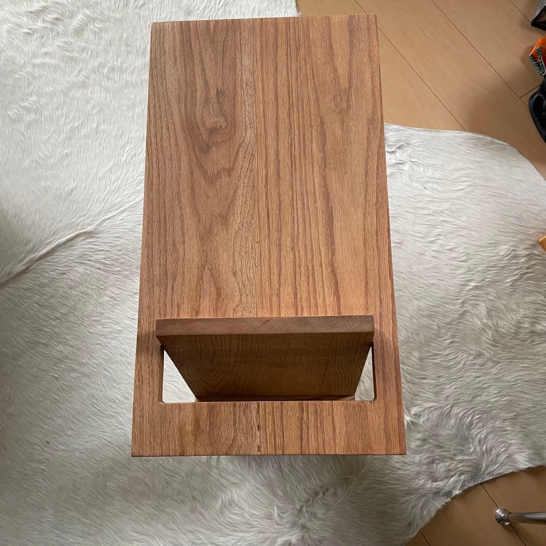 送料込み　海外買い付け　オーク材　サイドテーブル