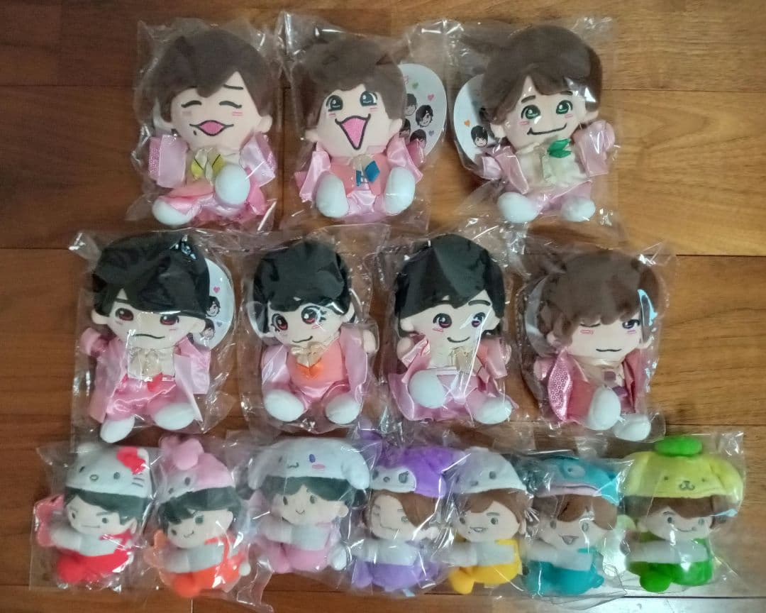 なにわ男子　サンリオコラボ クリップマスコット ７体　　ちびぬい ７体　新品